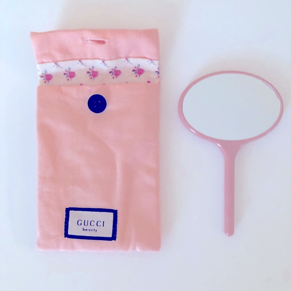 New Authentic Gucci π©· Handheld Mirror/W Mirror Pouch Case GWP/VIP - Picture 2 of 8